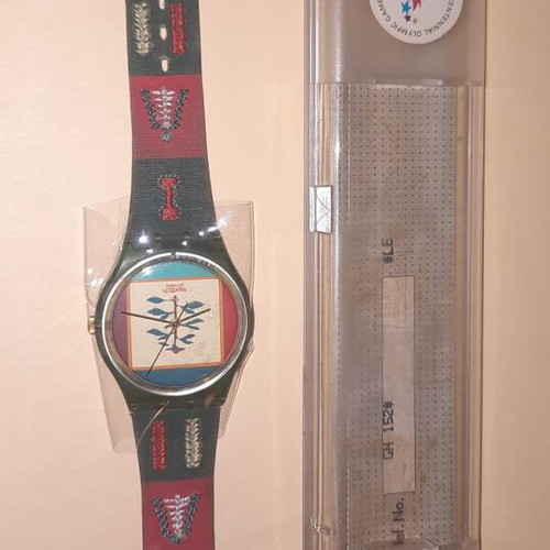 Olympic watch Atlanta 1996 NOC used with embroidered strap