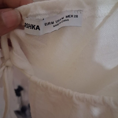 Bershka white halter neck top, size M, like new