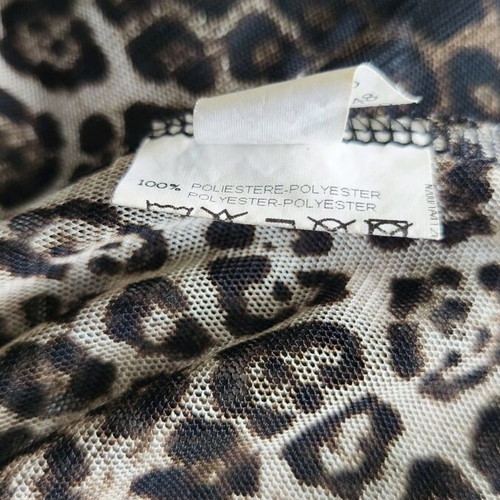 Celestino shirt used animal print size 40 with transparent sleeves