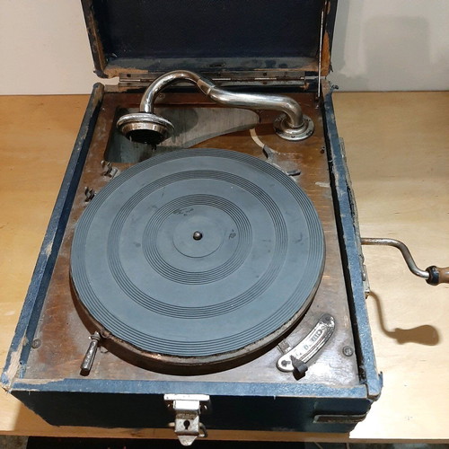 Antique Gramophone used 1920-30 with visible signs of wear