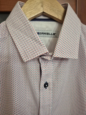 Danielle men's slim fit long sleeve dress shirt, light color