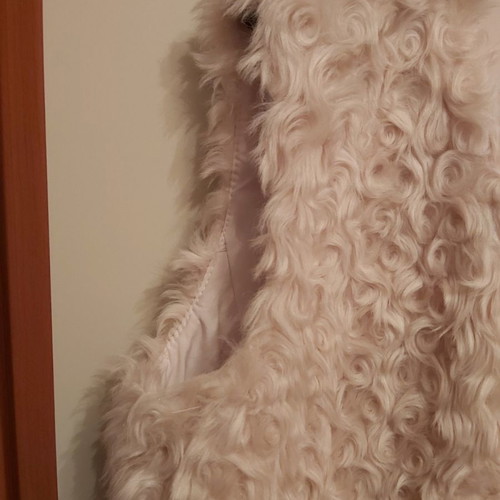 Liu Jo fur vest beige like new, size medium
