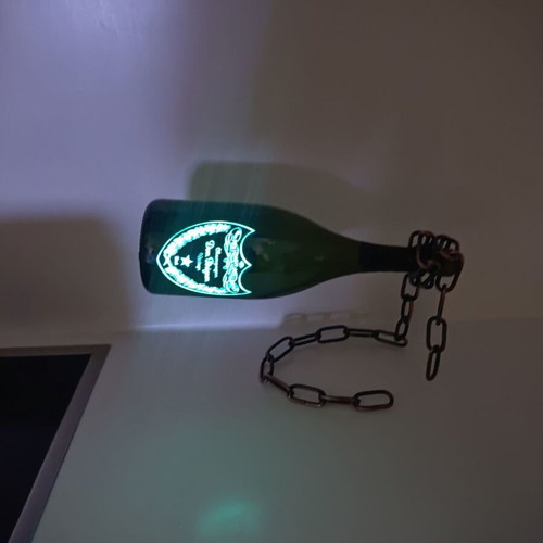 Dom Pérignon vintage brut luminous bottle used