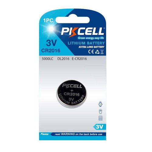 PKCELL Lithium Battery CR2016 3V New