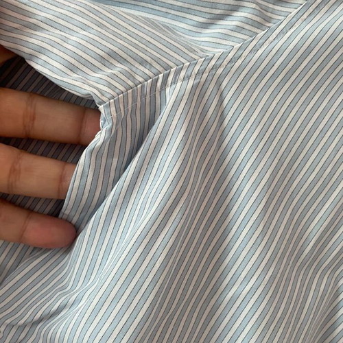 Uniqlo striped long-sleeve shirt like new, 95% cotton, size L