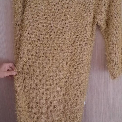 Knitted dress mustard color ICHI like new
