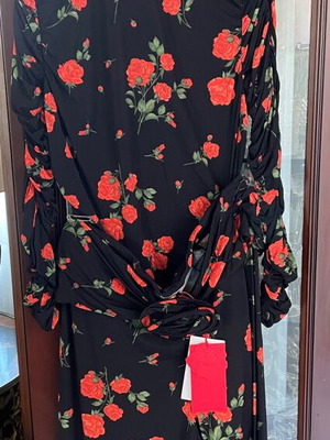 Magda Butrym x H&M καινούργια,φόρεμα ΚΑΙ κολάν με τριαντάφυλλα,xxl και xl,RARE FIND,πωλούνται μαζί!