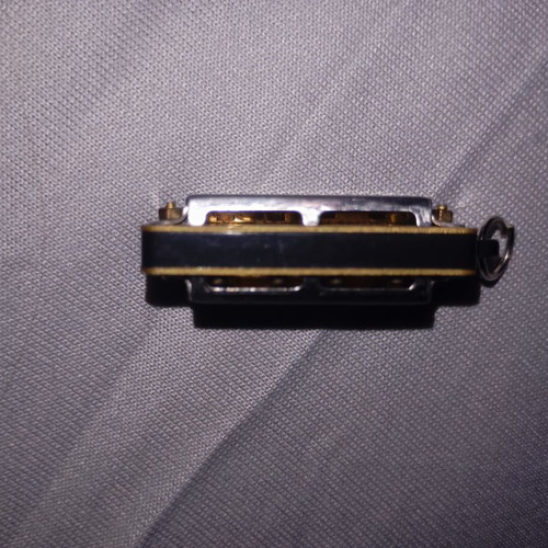 Walther Miniature Harmonica Keychain Like New