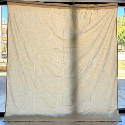 Beige canvas curtain 2.60x2.40m, new