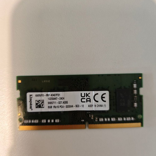 Kingston DDR4 module 3200Mhz for laptop like new