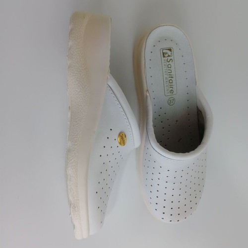 Sanitaire Anatomical White Medical Clogs Size 37 New