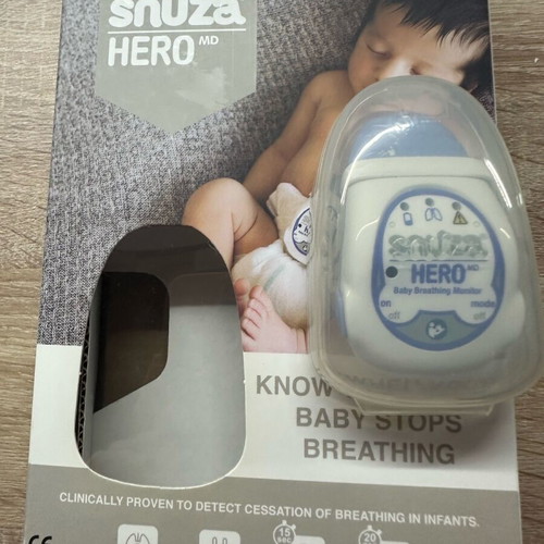 Snuza Hero μόνιτορ βρεφικής άπνοιας σαν καινούργιο, λιλά