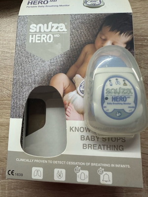Snuza Hero μόνιτορ βρεφικής άπνοιας σαν καινούργιο, λιλά