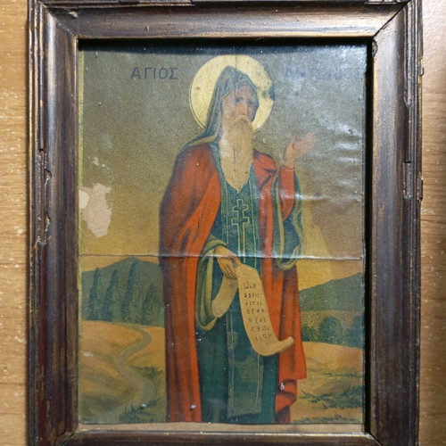 Saint Anthony used framed icon