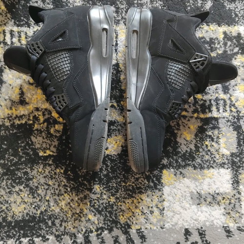 Jordan 4 Blackcat sneakers size 42 used, black