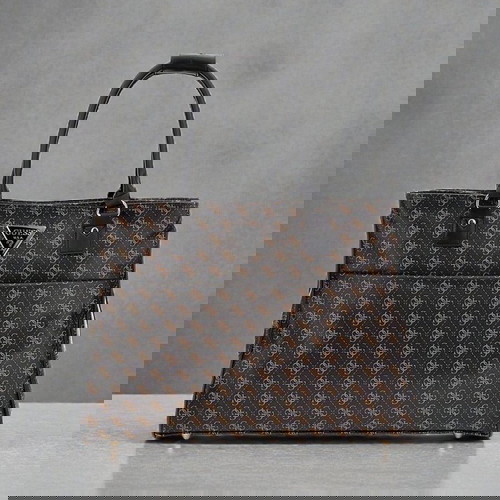 Guess Jesco τσάντα χειρός καινούργια, καφέ