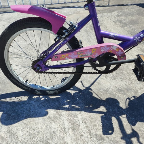 Style Mascot Kids Bicycle used, 16-18 inch wheels, purple and pink