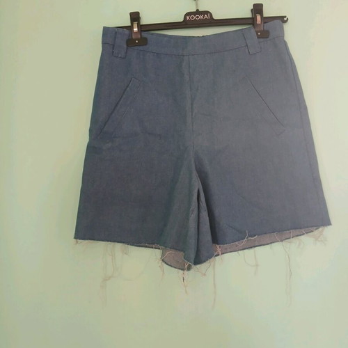 Ckontova jean shorts new, size 2, blue cotton