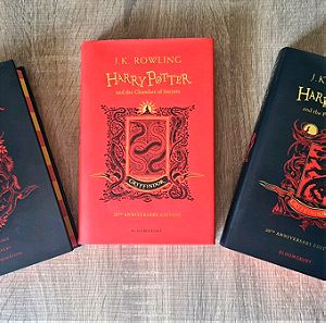 Harry Potter Hardcover Gryffindor books. Collector's editions.