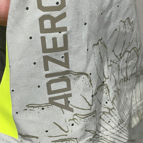 Adidas Adizero x Labrum singlet new, size S, grey and yellow