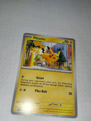 Pikachu card like new
