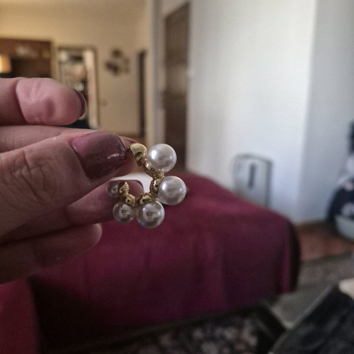 LifeLikes earrings with pearls used, slightly dangling