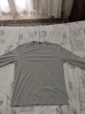 Men's long-sleeve gray shirt like new, size L