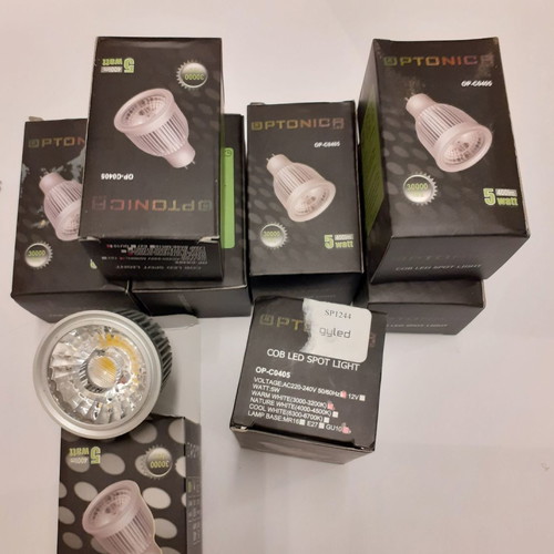 LED spot GU10 dimmable 15 pieces, 7watt+5watt, warm white, new