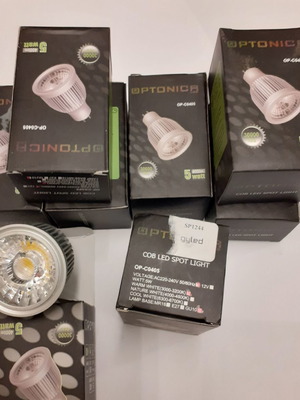 LED spot GU10 dimmable 15 τεμάχια, 7watt+5watt, θερμό λευκό, καινούργια