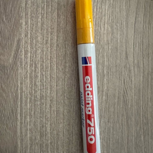 Edding 750 Oil Marker Yellow New, Permanent