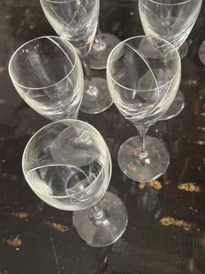 Κρυστάλλινα ποτήρια λικέρ σαν καινούργια, 5 τεμάχια