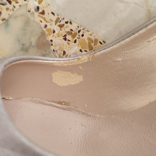 Katia Shoes women's pumps used, 10 cm heel, size 36, gold and silver