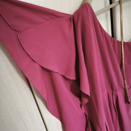 Open fuchsia dress XXL like new