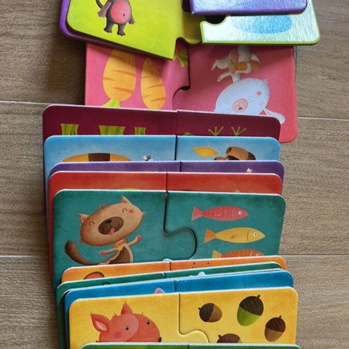 Animal's Food Montessori Puzzle 28 Pieces Like New