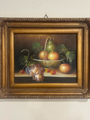 Still life painting Italian style, new, 34x30 cm