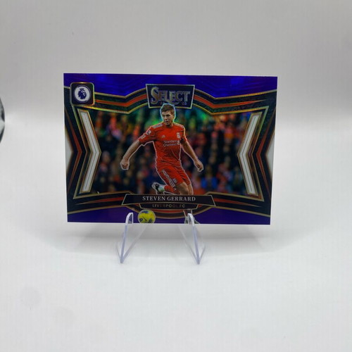 Steven Gerrard field lvl blue prizm card Panini Select Premier League new