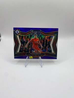 Steven Gerrard field lvl blue prizm card Panini Select Premier League new