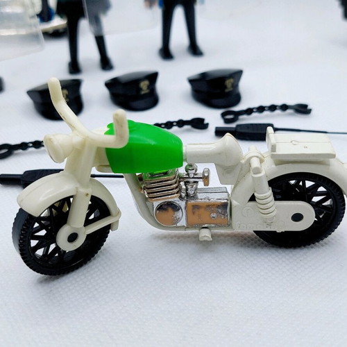 Lyra Geobra vintage klicky '70s '80s police figures set used