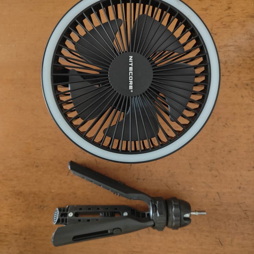 Nitecore NEF10 multifunctional fan with LED light and tripod