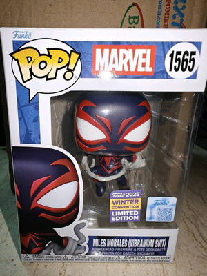 Funko Pop! Marvel Miles Morales (Vibranium Suit) 1565 Winter Convention 2025 Exclusive new