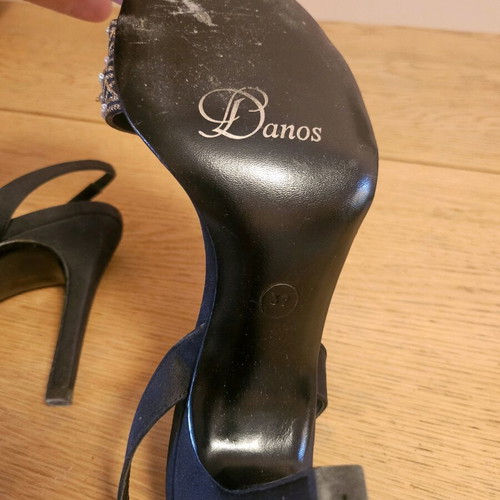 Danos sandals like new, black, size 39