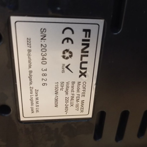 Finlux Espresso Cappuccino Coffee Maker like new