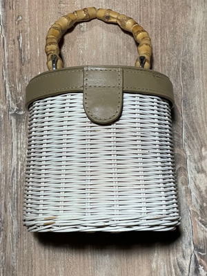 Handbag basket used, beige