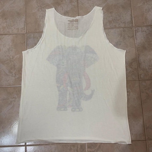 My Positive Vibes Rainbow Elephant Printed Tank Top Handmade Women's XL Cotton like new