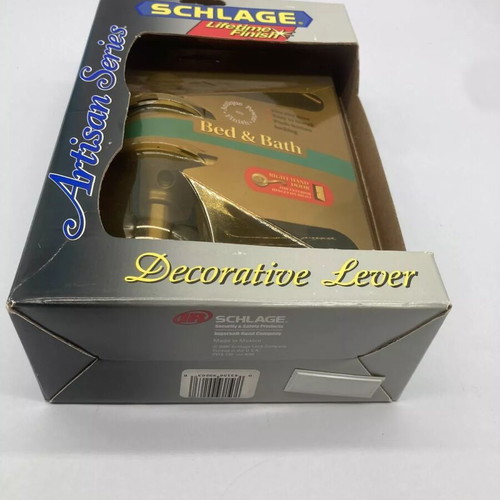 Vintage Schlage Artisan Series door handles pewter finish new, pack of 5