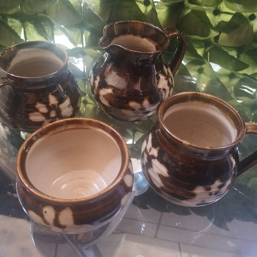 Ceramic set used, 4 pieces