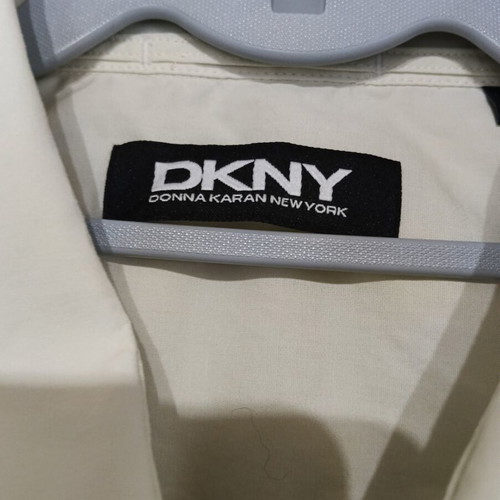 DKNY men's shirt XL, very pale yellow