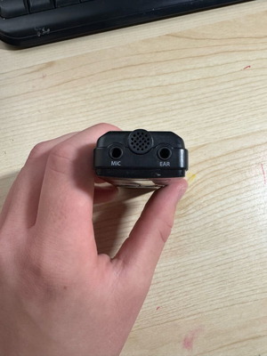 Digital voice recorder used, ideal for notes and interviews