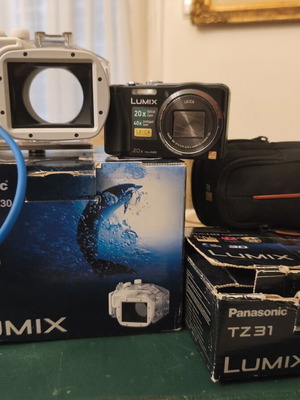 Panasonic Lumix TZ31 κάμερα με waterproof housing σαν καινούργιο