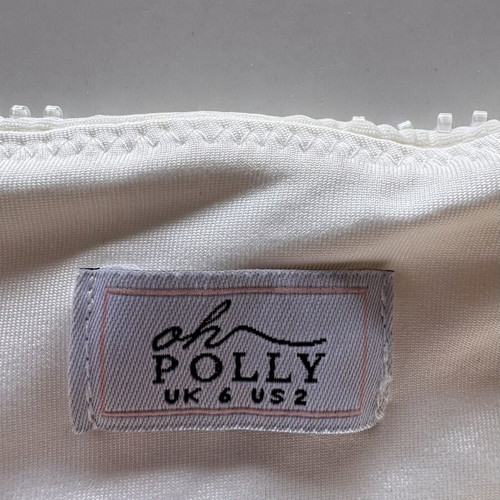 Oh Polly set like new, white top size 8 and skirt size 6